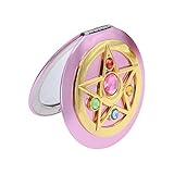 BASOYO Sailor Moon Moonlight Memory Series, Tragbarer Kristallstern Make-up Kosmetikspiegel Anime Spiegel Faltbares Doppelspiegel Geschenk, Make-up Kompaktspieg