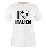 I Love Italien - Kinder T-Shirt - Weiss/Schwarz Gr. 152-164