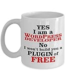NA Beste Webentwickler-Kaffeetasse, Ja, ich Bin eine Wordpress-Entwickler-weiß