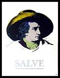 Andy Warhol Goethe - Salve Poster Kunstdruck mit Alu Rahmen in schw