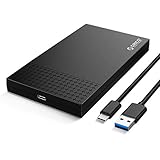 ORICO 2,5 Zoll Externes Festplattengehäuse USB 3.1 Gen 1 auf SATA III bis zu 5 Gbps,Festplatten gehäuse für 2,5 Zoll 9.5mm 7mm SATA SSD/HDD für PC,Laptop,TV,PS4,Werkzeug