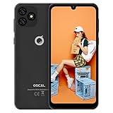 4G Smartphone ohne Vertrag Günstig, OSCAL C20 Pro 32GB 6.088' HD+ Dot Drop Display Android 11 Go AI Face Unlock 8MP Kamera mit 128GB erweiterbar DREI Kartenfächer Dual SIM Einsteigerhandy - Schw