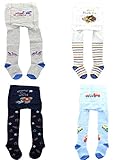 C&C KIDS Baby Strumpfhosen,4Pack,62/68,Marine/Hellblau/G