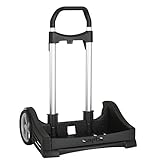 Safta 2018 Gepäckwagen, 85 cm, Mehrfarbig (Negro)