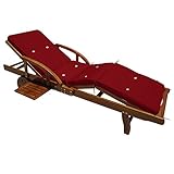 Detex® Auflage Sunlounger rot Tami Sun Sonnenliege Lieg