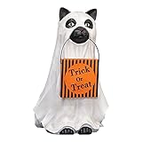 Lushandy Halloween Deko,Halloween Bonbonglas,Gartenfiguren für Katze und Hund,Gartendeko Figuren für Außen Groß,Haustür Deko,Garten Geschenke,Welcome Home (Katze)