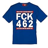 Volkspark Hamburg Streetwear Herren T-Shirt FCK 462 (DFB) (blau, s)