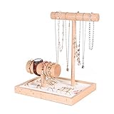 luckxuan Schmuckkasten Schmuck Rack Display Fenster Kreative Dekoration Schmuck Anzeigen Rack Schmuck Anzeigen Requisiten Nordic Style Schmuck Aufbewahrungstablett Schmuckkästen (Color : White)