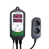 Inkbird ITC-308 Digitaler Temperaturregler mit fühler, Heizen Kühlen Temperaturschalter, 230V T