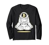 Astronaut Yoga Bitcoin Krypto Broker Blockchain Meditation Lang