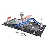Matchbox HCN34 - Action Drivers Flughafenabenteuer Spielset, mit 1 Fahrzeug im Maßstab 1:64 und ein Flugzeug im Maßstab 1:64, ab 3 J