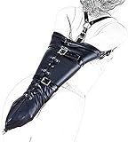 Bondage Weichem Leder Extreme Tight Arm Fesselgurte Mit Schulterriemen Und Reißverschluss Erotik Oberkörperfesselsack Zwangsjacke Fesseln Fetisch Fü
