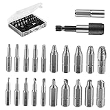 Baoblaze Schraubenzieher-Kit für beschädigte Stahlschrauben Schraubenentferner Schraubendreher-Bits für Reparaturwerkzeuge Zubehör - 22 Stück
