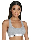 Tommy Hilfiger Damen Sport-BH bralette iconic, Gr. 36 (Herstellergröße: M), Grau (GREY HEATHER 004)