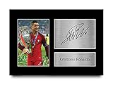 HWC Trading Cristiano Ronaldo A4 Ungerahmt Signiert Gedruckt Autogramme Bild Druck-Fotoanzeige Geschenk Für Portugal Fußball F