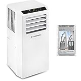 TROTEC Lokales Klimagerät PAC 2010 SH mobile 2,0 kW Klimaanlage 4-in-1-Klimagerät zur Kühlung Klimatisierung und Heizung 1,8kW [EEK A] inkl. Airlock 1000