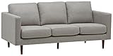 Amazon Marke - Rivet Revolve Modernes Sofabett, B 203 cm, Grau geweb