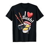 Modern Unique Japanese Sushi Sashimi & Soy I Love Sushi Tee T-S