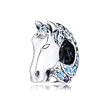 PANDOCCI 2019 Winter blau gefroren nokk Pferd perlen 925 Silber DIY passt für original Pandora armbänder Charme modeschmuck