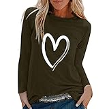 WWricotta Basic Shirt Damen Langarm - Deutschland Tshirt Damen Billige Sachen Geripptes Langarmshirt Damen Chiffon Top Damen Oberteile Damen Sexy Long Tops FüR D