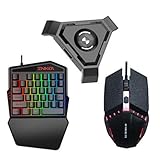 DKee-Tastatur. Mobile Gamepad-Controller Gaming Bluetooth Tastatur-Maus Conterver for Android Phone PC-Bluetooth-Adapter Apple U