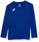ASICS Mädchen Spin Serve Volleyball Jersey Short Sleeve Trikot, Team Royal, X-Larg