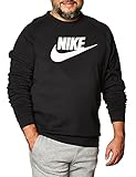 Nike Herren Modern Crew Fleece Hbr Sweatshirt, Black/White, XXL