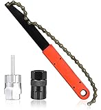 TBoonor Fahrrad Kettenpeitsche Ritzelabnehmer Cassette Lockring Tool Zahnkranzabzieher Schraubkranz Abzieher Kit Kassetten Entfernungs Werkzeug Universal für Fach Kassette und Schraubk