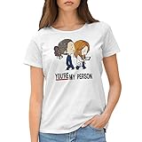 Greys Anatomy You Are My Person Kawaii Anime Damen Weißes T-Shirt Size S