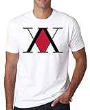 Hunter x Hunter Logo Herren T-Shirt Weiß Grau Schwarz S