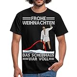 Spreadshirt Weihnachten Scheißhaus War Voll Ugly Christmas Männer T-Shirt, M, Schw