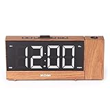 Wecker Projektions-radiowecker Projektor Fm-Radio Mit Sleep-Timer USB Wiederaufladbar 1,8 Zoll Led-digitalanzeige-b