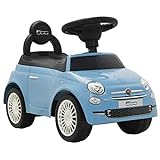 vidaXL Rutschauto FIAT 500 Blau Kinderauto Kinderfahrzeug R