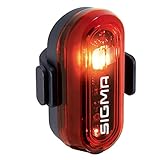 SIGMA SPORT - Curve | LED Fahrradlicht | StVZO zugelassenes, batteriebetriebenes Rücklicht | Farbe: Schwarz, U