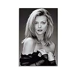 Schauspielerin Michelle Pfeiffer, Schwarz-Weiß, Kunst-Poster und Wandkunstdruck, modernes Familienschlafzimmerdekor, 30 x 45