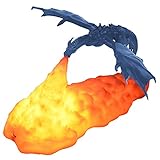 3D Druck Drachen Lampe Schlafzimmer Nachtlicht Teenager Zimmer Dekoration Wiederaufladbare LED Lichter Innenbeleuchtung Urlaub Geburtstagsgeschenk,BlueIceDrag