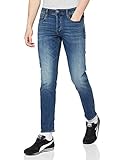 G-STAR RAW Herren 3301 Slim Fit Jeans, Blue Vintage Medium Aged 8968-2965, 33W / 32L