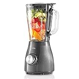 Breville Flow Jug Blender & Smoothie Maker | 700 W | 1,75 l Glaskanne | Schiefergrau [VBL242]