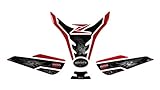 BIKE-label Tankpad Set Drache Rot Schwarz kompatibel für Kawasaki Z900-850036-V