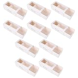 Tomaibaby 10 Stück Cupcake Boxen Muffin Gebäck Makronen Schachtel mit Fenster Papier Schublade Box Kuchen Süßigkeiten Dessert Verpackung Bäckerei Party Hochzeit Geburtstag Weihnachten F