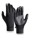 JUMIA Herren MTB Mountainbike Thermo-Handschuhe Vollfinger Touchscreen Anti-Rutsch Stoßdämpfende Pad Atmungsaktiv Frauen Camping Radfahren Laufen M Schwarz M