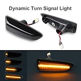 OZ-LAMPE Dynamische Blinker Seitenmarkierung Fließende Seitenindikatoren Rauch für O-Pel Astra J Astra J K Zafira C Insignia B Grandland X