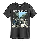 Amplified Herren The Beatles-Abbey Road T-Shirt, Grau (Charcoal Cc), M