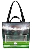 VOID Elfmeter Stadion Fussball Tasche 33x33x14cm,15l Einkaufs-Beutel Shopper Einkaufs-Tasche Bag