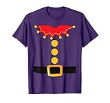 Purple Elf Color Matching Elf Christmas Costume T-S