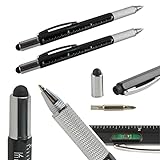 2x Multifunktions Kugelschreiber, Werkzeug Stift, Schreibtisch Gadgets, Geschenke für Handwerker,  Männer, Ingenieur Geschenk, Geschenkideen Büro, kleine Geschenke jede Stück unter 5 E