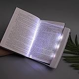 LED Buchlampe,Led Book Light, Bookmark Light, Leseleuchten für Bücher im Bett, Flache Buchleuchten zum Lesen in der Nacht mit Abnehmbarem Seitenclip für Bücher im B