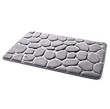 Einfacher Cobblestone Teppichboden Schlafzimmer Fußmatte Küche Badezimmer-Tür Wasseraufnahme Nicht-Rutsch-Matte 40 x 60 cm,G