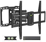 USX-MOUNT TV Wandhalterung Schwenkbar Neigbar für 37-75 Zoll LED, LCD, Plasma TV, Fernseher Wandhalterung mit Max. VESA 600x400mm, Fernseher Halterung bis zu 60kg, Ausfahren Doppelarm TV Halterung