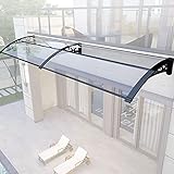 Vordach Haustür Überdachung, Markisen-Türüberdachung, Polycarbonat-Abdeckung Outdoor-Vordertür-Terrassenüberdachung, UV-Regen-Schnee-Sonnenlicht-Schutzfolie (Size : 60cm×80cm)